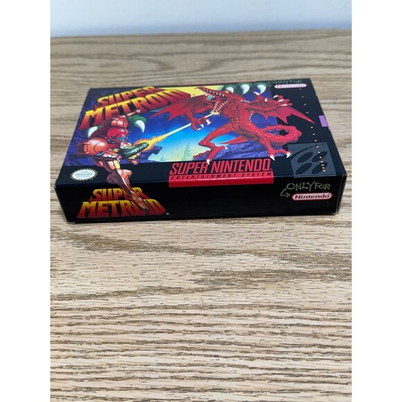 Super Metroid (SNES Super Nintendo 1994) Box Only READ - Picture 5 of 12